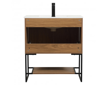 Elegant Bathroom Vanity - Walnut Brown (VF42530WB)