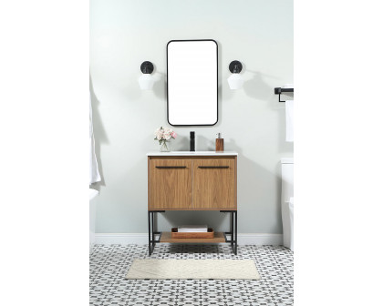 Elegant Bathroom Vanity - Walnut Brown (VF42530WB)