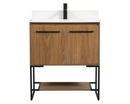 Elegant Bathroom Vanity - Walnut Brown (VF42530WB-BS)