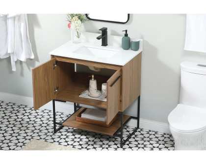 Elegant Bathroom Vanity - Walnut Brown (VF42530WB-BS)