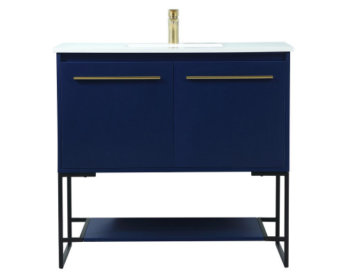 Elegant Bathroom Vanity - Blue (VF42536MBL)