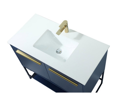 Elegant Bathroom Vanity - Blue (VF42536MBL)