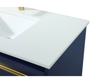 Elegant Bathroom Vanity - Blue (VF42536MBL)