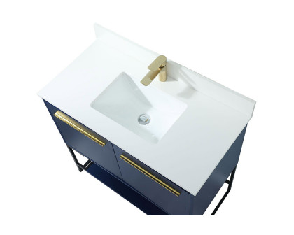 Elegant Bathroom Vanity - Blue (VF42536MBL-BS)