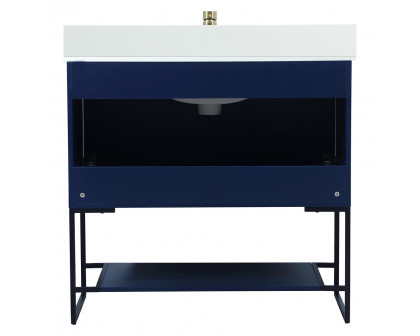 Elegant Bathroom Vanity - Blue (VF42536MBL-BS)