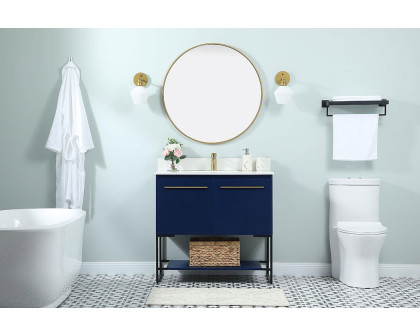 Elegant Bathroom Vanity - Blue (VF42536MBL-BS)