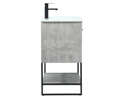 Elegant Bathroom Vanity - Concrete Gray (VF42536MCG)