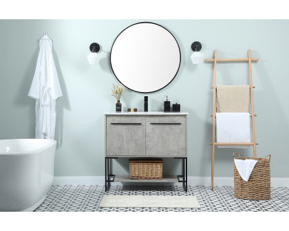 Elegant Bathroom Vanity - Concrete Gray (VF42536MCG)