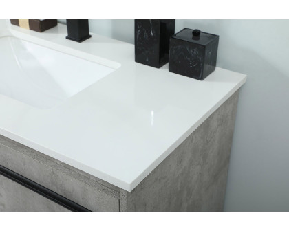 Elegant Bathroom Vanity - Concrete Gray (VF42536MCG)