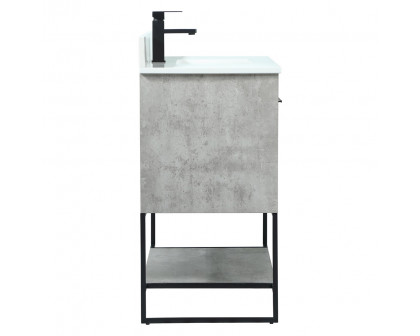 Elegant Bathroom Vanity - Concrete Gray (VF42536MCG-BS)