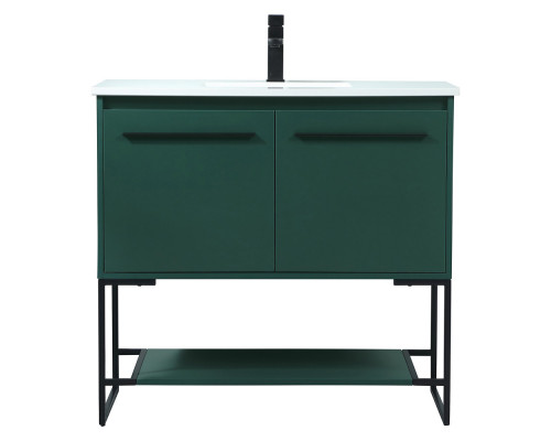 Elegant Bathroom Vanity - Green (VF42536MGN)