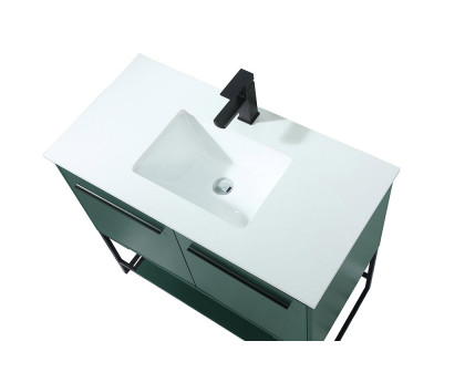 Elegant Bathroom Vanity - Green (VF42536MGN)