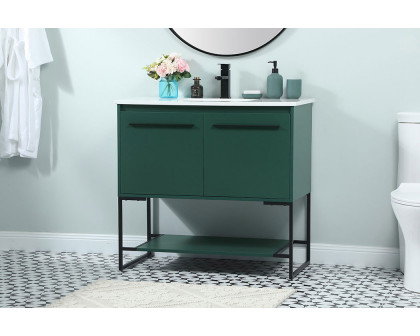 Elegant Bathroom Vanity - Green (VF42536MGN)