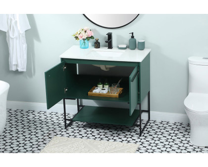 Elegant Bathroom Vanity - Green (VF42536MGN)