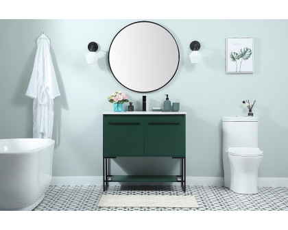 Elegant Bathroom Vanity - Green (VF42536MGN)