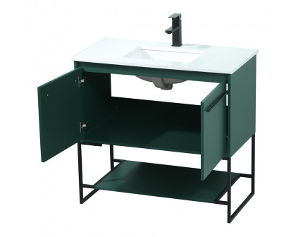 Elegant Bathroom Vanity - Green (VF42536MGN)