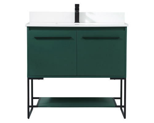 Elegant Bathroom Vanity - Green (VF42536MGN-BS)