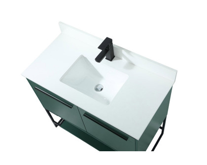 Elegant Bathroom Vanity - Green (VF42536MGN-BS)