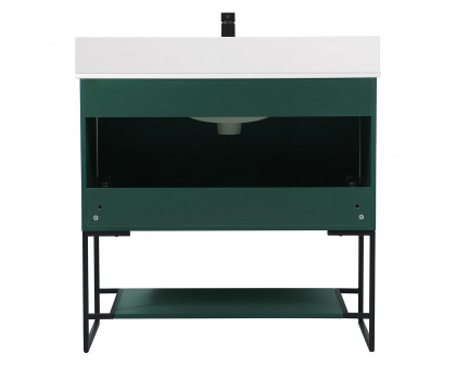 Elegant Bathroom Vanity - Green (VF42536MGN-BS)