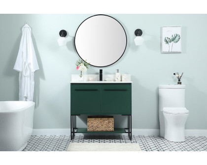 Elegant Bathroom Vanity - Green (VF42536MGN-BS)