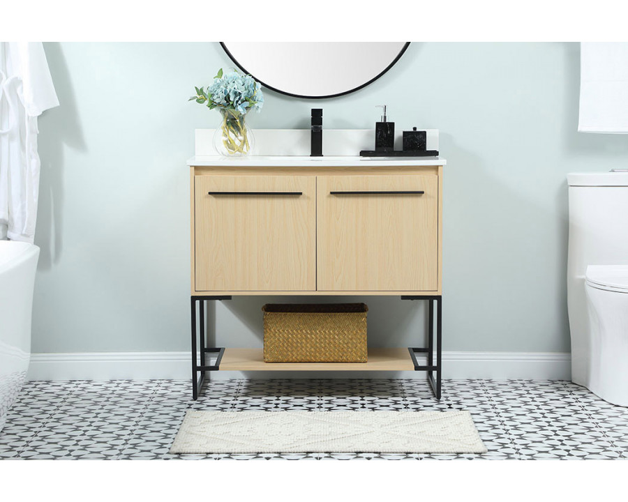 Elegant Bathroom Vanity - Maple (VF42536MMP-BS)