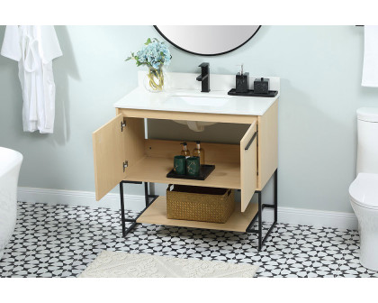 Elegant Bathroom Vanity - Maple (VF42536MMP-BS)