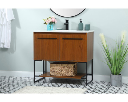 Elegant Bathroom Vanity - Teak (VF42536MTK)