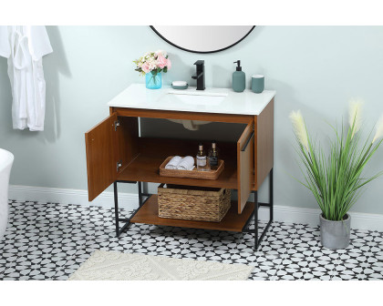 Elegant Bathroom Vanity - Teak (VF42536MTK)