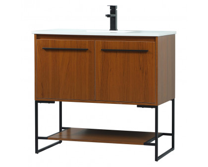 Elegant Bathroom Vanity - Teak (VF42536MTK)