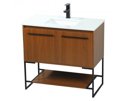 Elegant Bathroom Vanity - Teak (VF42536MTK)