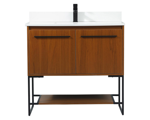 Elegant Bathroom Vanity - Teak (VF42536MTK-BS)