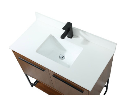 Elegant Bathroom Vanity - Teak (VF42536MTK-BS)