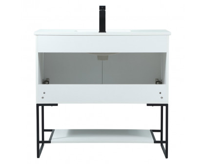 Elegant Bathroom Vanity - White (VF42536MWH)