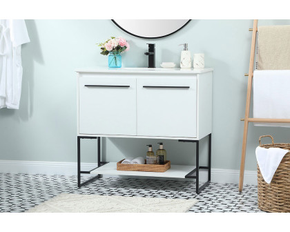 Elegant Bathroom Vanity - White (VF42536MWH)