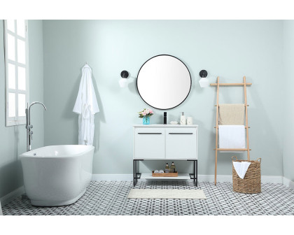 Elegant Bathroom Vanity - White (VF42536MWH)