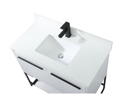 Elegant Bathroom Vanity - White (VF42536MWH-BS)