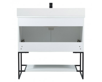 Elegant Bathroom Vanity - White (VF42536MWH-BS)