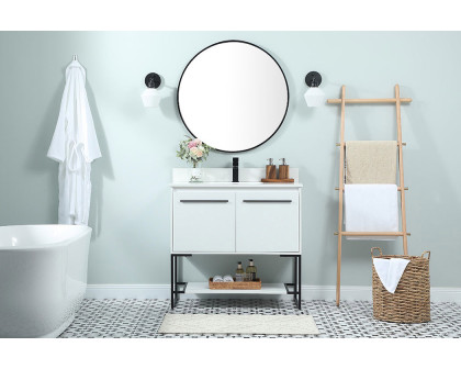 Elegant Bathroom Vanity - White (VF42536MWH-BS)