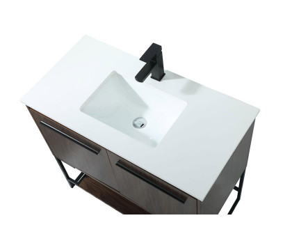 Elegant Bathroom Vanity - Walnut (VF42536MWT)