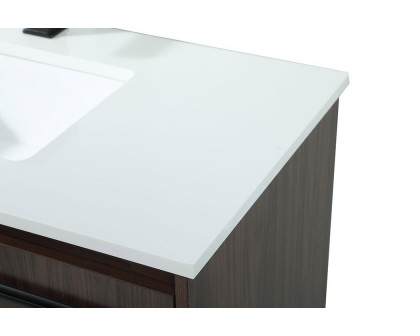 Elegant Bathroom Vanity - Walnut (VF42536MWT)