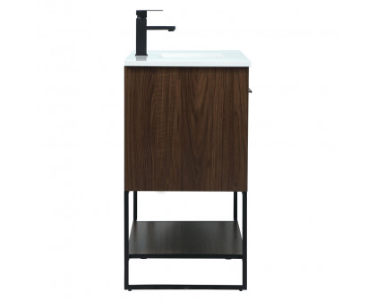 Elegant Bathroom Vanity - Walnut (VF42536MWT)