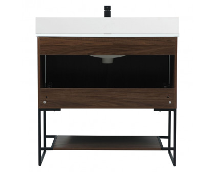 Elegant Bathroom Vanity - Walnut (VF42536MWT-BS)