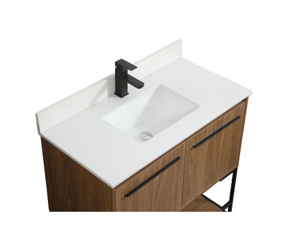 Elegant Bathroom Vanity - Walnut Brown (VF42536WB-BS)