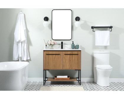 Elegant Bathroom Vanity - Walnut Brown (VF42536WB-BS)