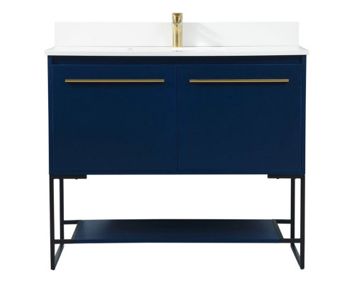 Elegant Bathroom Vanity - Blue (VF42540MBL)