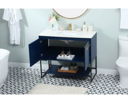 Elegant Bathroom Vanity - Blue (VF42540MBL)