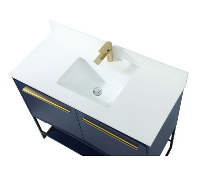 Elegant Bathroom Vanity - Blue (VF42540MBL-BS)