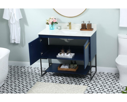 Elegant Bathroom Vanity - Blue (VF42540MBL-BS)