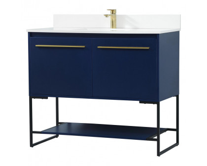 Elegant Bathroom Vanity - Blue (VF42540MBL-BS)