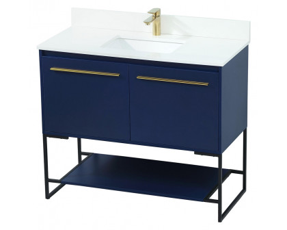 Elegant Bathroom Vanity - Blue (VF42540MBL-BS)